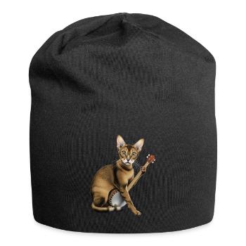 Oriental Shorthair Cat Bluegrass Banjo Games - Jersey Beanie - black - Front