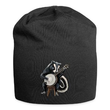 Skunk Joueur de banjo bluegrass - Bonnet en jersey - noir - Devant