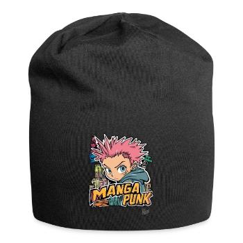 Japon Manga Graffiti Punk - Bonnet en jersey - noir - Devant