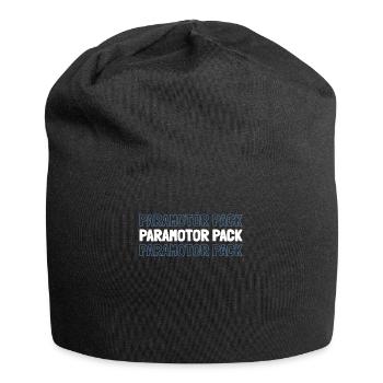Paramotor Gleitschirmfliegen - Jersey-Beanie - Schwarz - Vorne