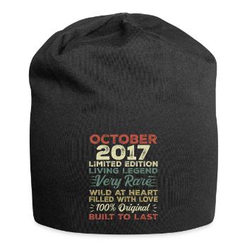 2017 Octobre 2017 anniversaire Octobre 2017 Original - Bonnet en jersey - noir - Devant