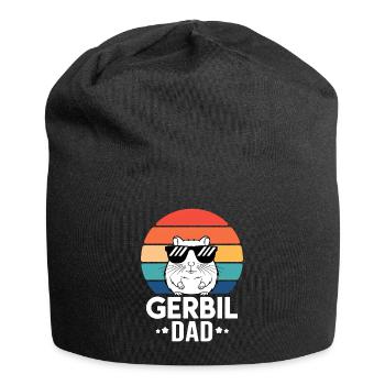 Gerbil Saying Gerbil Dad Funny Gerbil Gift - Jersey Beanie - black - Front