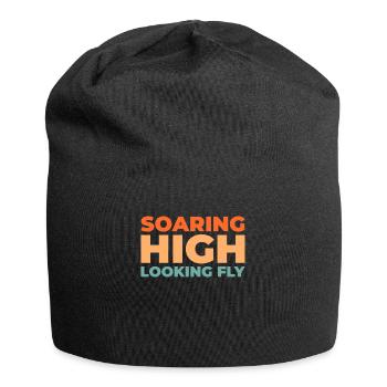 Paramotor Gleitschirmfliegen - Jersey-Beanie - Schwarz - Vorne