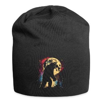 Bigfoot Sasquatch Yeti Lune Hurlante - Bonnet en jersey - noir - Devant