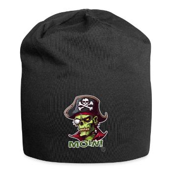 Le terrien pirate zombie dit Moin - Bonnet en jersey - noir - Devant