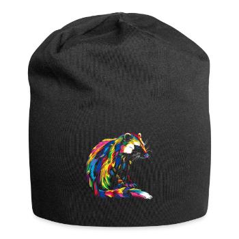 Skunk Animal Pop Art - Jersey Beanie - black - Front