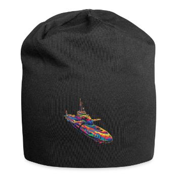 Submarine Submariner Veteran Popart - Jersey Beanie - black - Front