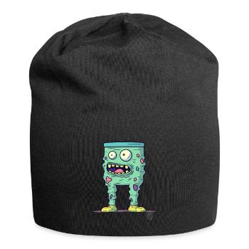 Bunte gruselige Monster-Hose - Jersey-Beanie - Schwarz - Vorne