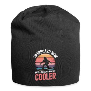 Snowboarderin Spruch Mama Snowboarding Geschenk - Jersey-Beanie - Schwarz - Vorne