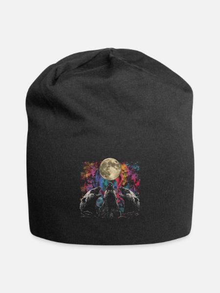 Miel Blaireau Ratel Lune Hurlante - Bonnet en jersey - noir