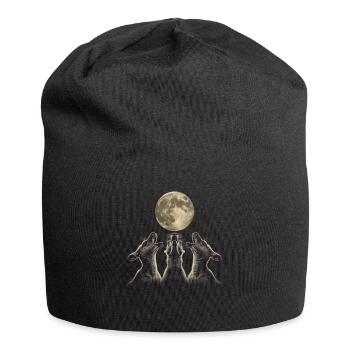 Känguru Australien Heulender Mond - Jersey-Beanie - Schwarz - Vorne
