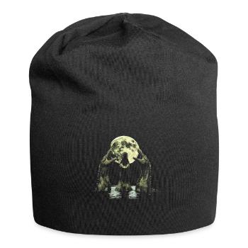 Monster von Loch Ness Nessie Plesiosaurier Heulend - Jersey-Beanie - Schwarz - Vorne