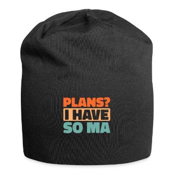 Schwarzer Humor - Jersey-Beanie - Schwarz - Vorne