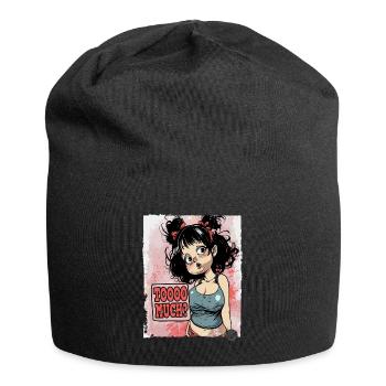 Cette fille a beaucoup et exige trop - Bonnet en jersey - noir - Devant