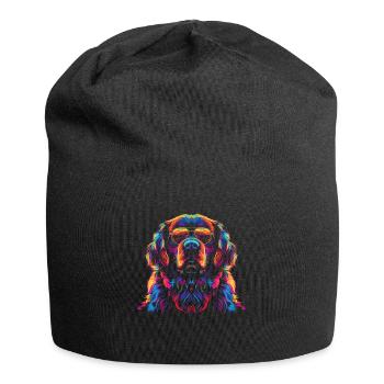 Newfoundland Dog Sunglasses Popart - Jersey Beanie - black - Front