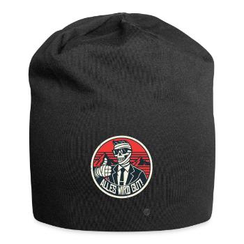 Pouce levé Momie squelette : tout ira bien - Bonnet en jersey - noir - Devant