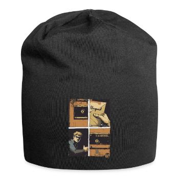 Der Brief: Ein Comic - Jersey-Beanie - Schwarz - Vorne
