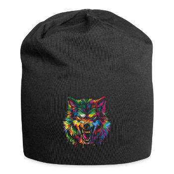 Loup-garou Loup Popart - Bonnet en jersey - noir - Devant