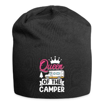 Camper Mom Funny Camping Queen of the Camper - Jersey Beanie - black - Front