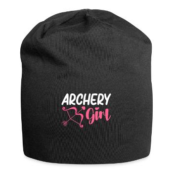 Bogenschießen Mädchen Bogenschütze Bogen und Pfeil - Jersey-Beanie - Schwarz - Vorne