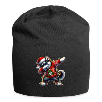Lunettes de soleil à pois Alaskan Malamute Chien Niedli - Bonnet en jersey - noir - Devant