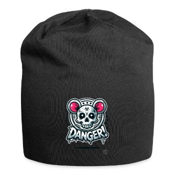 Gefährlicher Totenkopf Ratte Hamster - Jersey-Beanie - Schwarz - Vorne