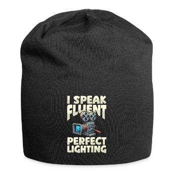Kameramann - Jersey-Beanie - Schwarz - Vorne