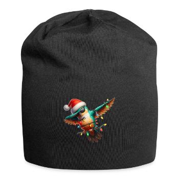 Dabbing Hummingbird Sonnenbrille Niedlich Weihnach - Jersey-Beanie - Schwarz - Vorne