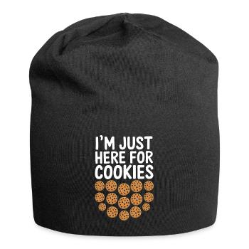 Cookies Saying Chocolate Cookies Funny Cookie Gift - Jersey Beanie - black - Front