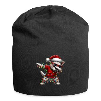 Tupfende West Highland Terrier Hunde-Sonnenbrille - Jersey-Beanie - Schwarz - Vorne