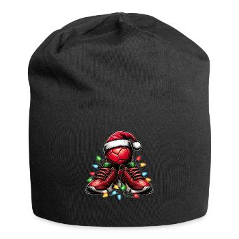 Kickball Team Weihnachtsmütze Xmas - Jersey-Beanie - Schwarz - Vorne