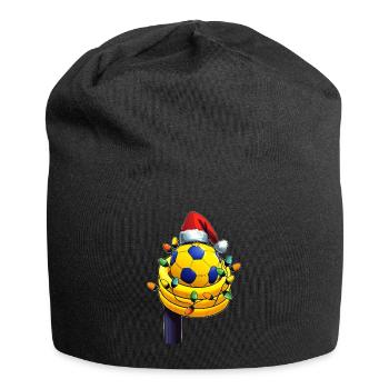 Korfball Sports Santa Hat Xmas - Jersey Beanie - black - Front