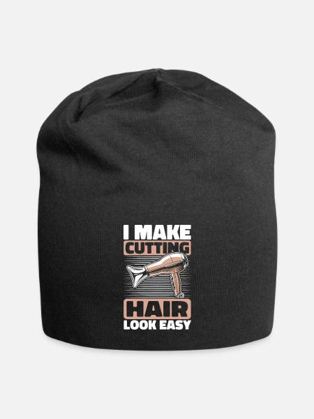 Friseur Hairstylist - Jersey-Beanie - Schwarz