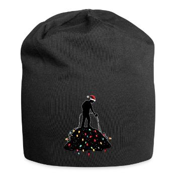 Metalldetektion Metalldetektor Weihnachtsmütze Xma - Jersey-Beanie - Schwarz - Vorne