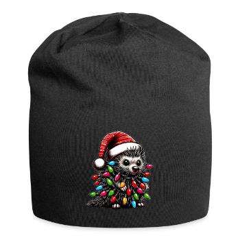 Porcupine Democrat Santa Hat Xmas - Jersey Beanie - black - Front