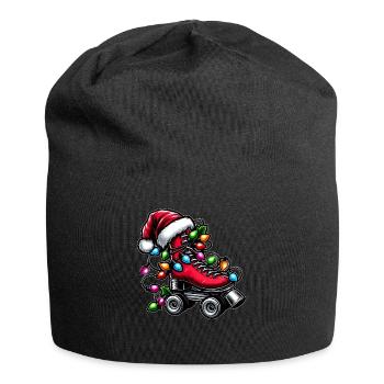 Rollschuhlaufen Skater Skate Rollschuhe - Jersey-Beanie - Schwarz - Vorne