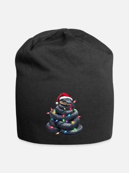 Black Snake Weihnachtsmütze Xmas - Jersey-Beanie - Schwarz