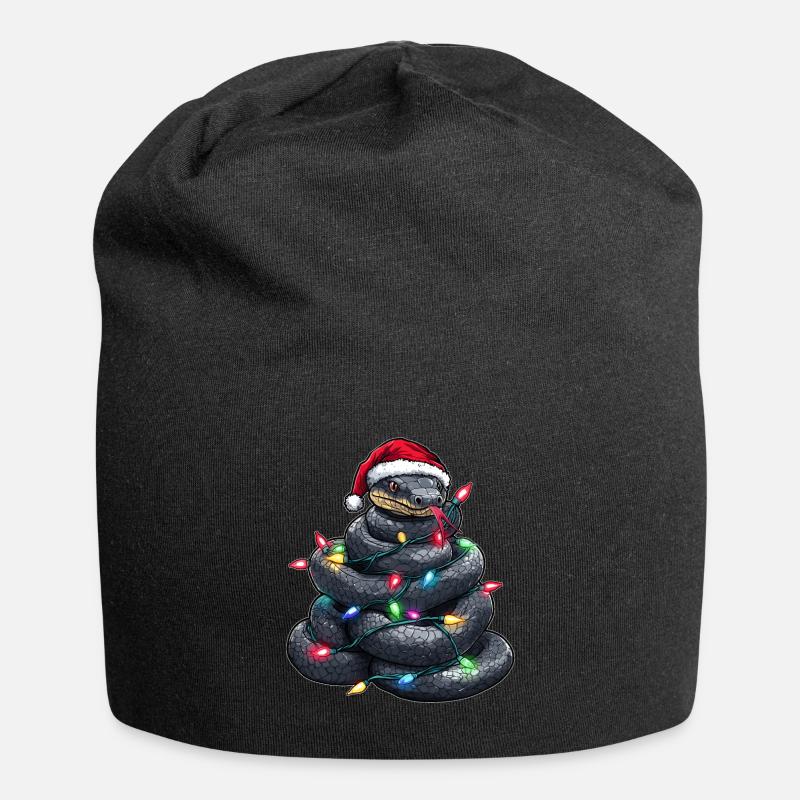 Black Snake Weihnachtsmütze Xmas - Jersey-Beanie - Schwarz