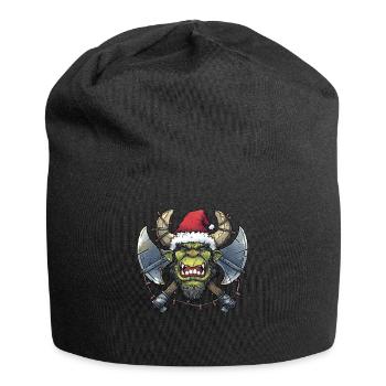 Ogre Troll MMORPG RPG Roleplaying LARP Xmas - Jersey Beanie - black - Front