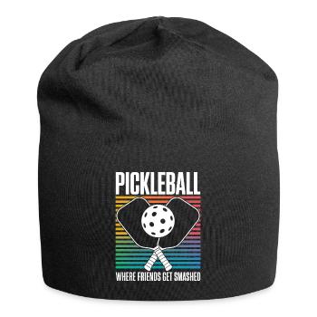 Pickleball Saying Funny Pickleball Gift - Jersey Beanie - black - Front