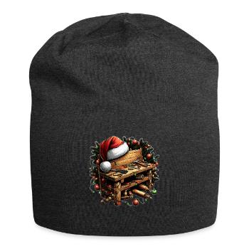 Woodworker Woodworking Carpentry Christmas - Jersey Beanie - charcoal grey - Front