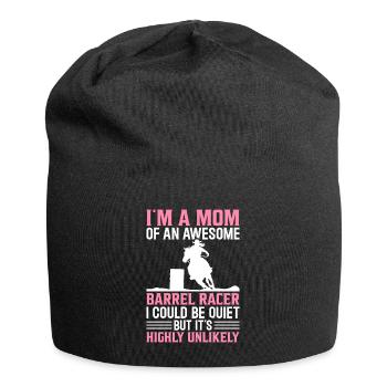Mutter eines fantastischen Fassrennfahrers Fassren - Jersey-Beanie - Schwarz - Vorne
