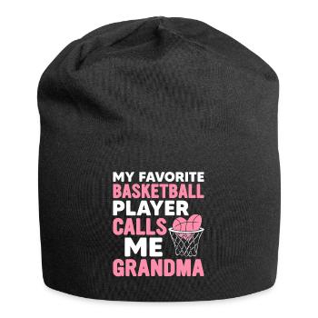 My favorite basketball player calls me Grandma-Gr - Jersey Beanie - black - Front