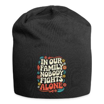 Cancer Awareness Cancer Breast Cancer - Jersey Beanie - black - Front
