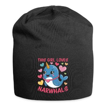 Narval Dire Narvals Drôle Narval Cadeau - Bonnet en jersey - noir - Devant