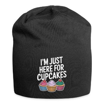 Cupcake Dire Cupcakes Drôle Cupcake Cadeau - Bonnet en jersey - noir - Devant