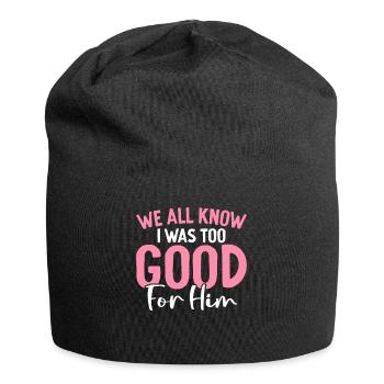 Funny divorce divorce party celebration was too good - Jersey Beanie - black - Front