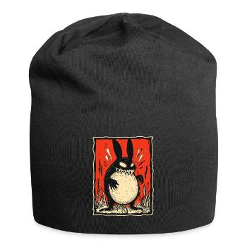 Monster Rabbit Bunny - Jersey Beanie - black - Front