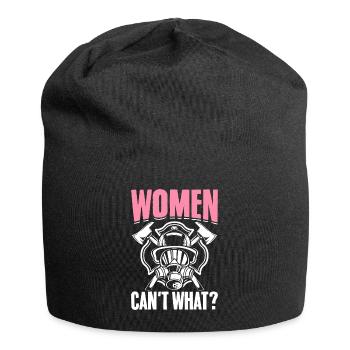 Firefighter Firefighting American Flag - Jersey Beanie - black - Front