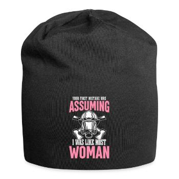 Feuerwehrmann Brandbekämpfung Angenommen, ich war - Jersey-Beanie - Schwarz - Vorne